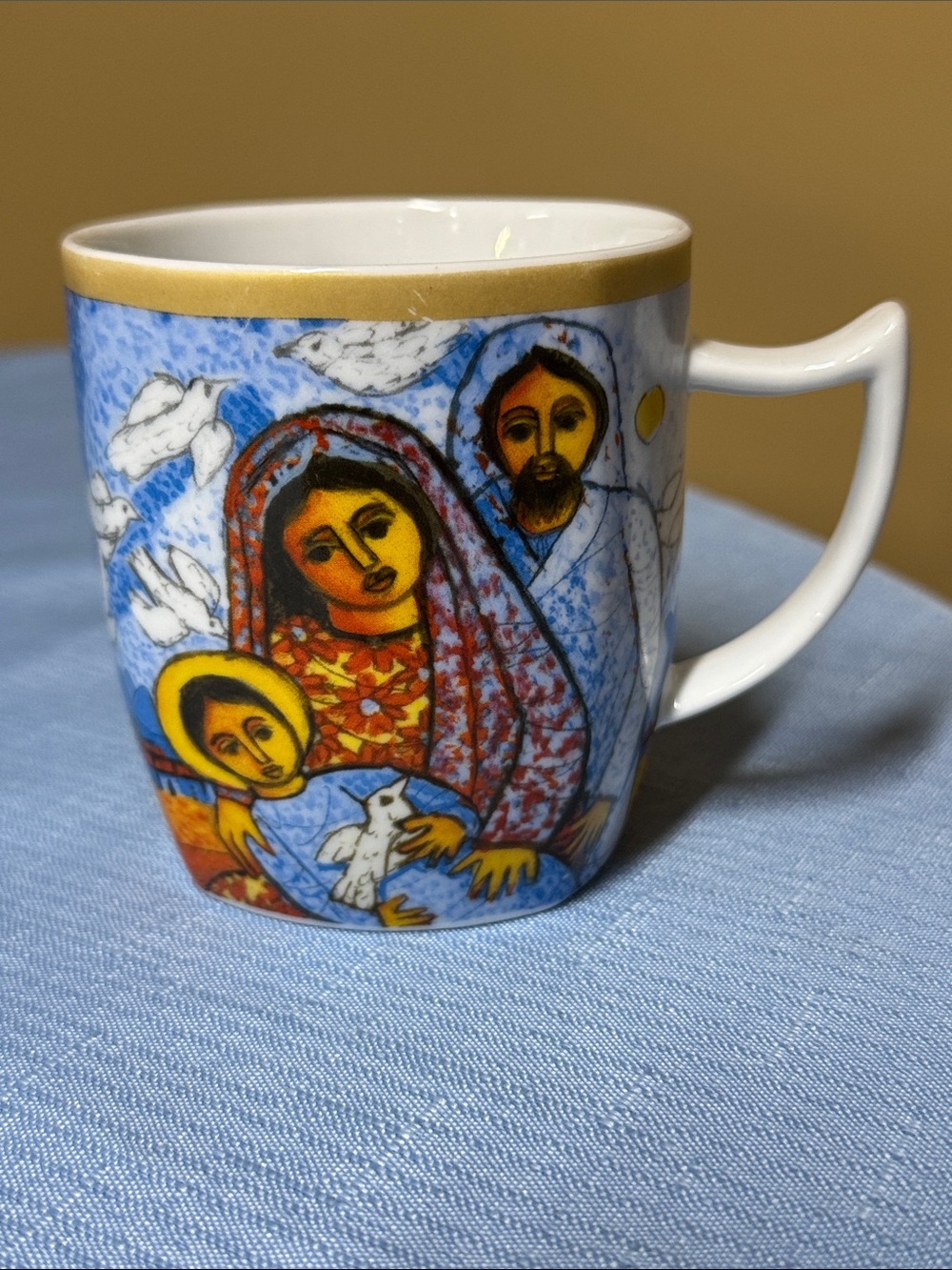 LA SAGRADA FAMILIA NAVIDAD 2007 BY CANDIDÒ BIDO COFFEE MUG 3.5"T 4.5"W